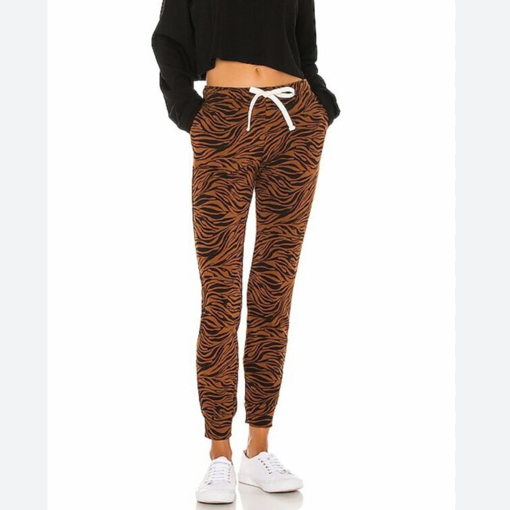 NEW ⚡️ MONROW Tiger Brown + Black Sweatshirt + Pants Sweats